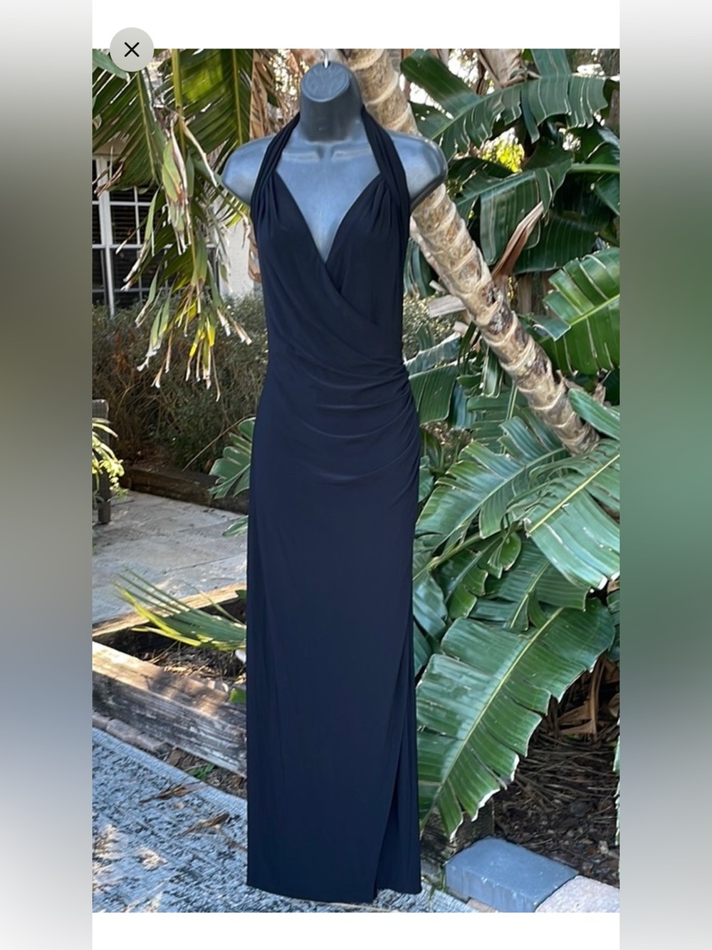 Norma Kamali x Kamali Kulture Wrap Halter Maxi Dress NWT